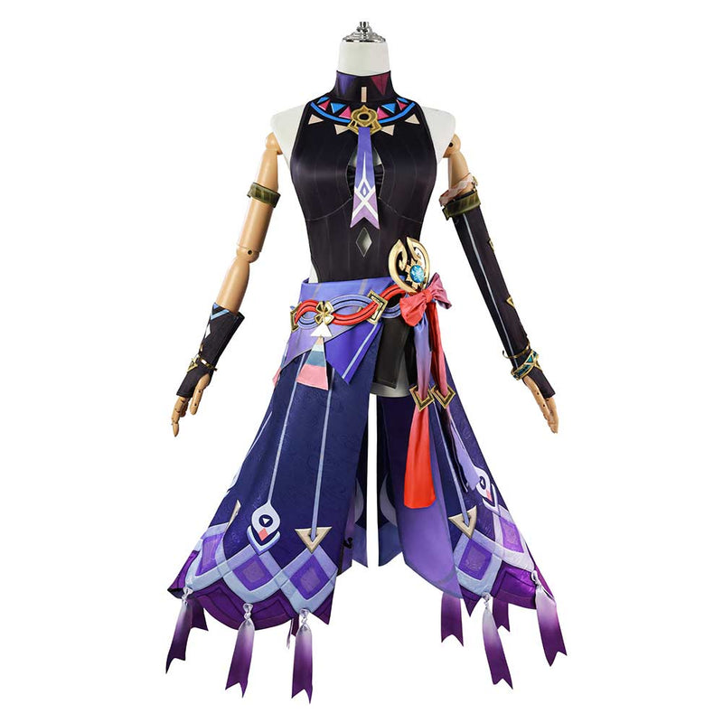 Genshin Impact Citlali Women Purple Dress Carnival Halloween Cosplay Costume Genshin Impact Citlali Women Purple Dress Carnival Halloween Cosplay Costume