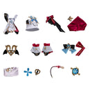 Genshin Impact Escoffier Women White Dress Outfit Carnival Halloween Cosplay Costume