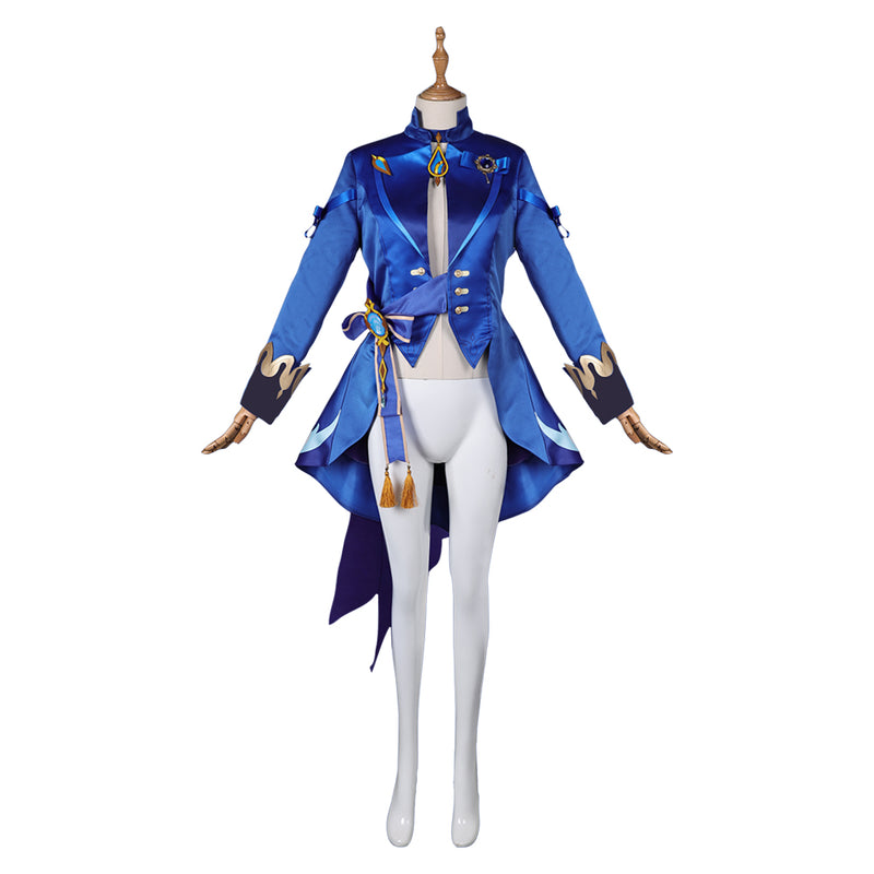 Genshin Impact Game Furina de Fontaine Women Blue Outfit Party Carnival Halloween Cosplay Costume