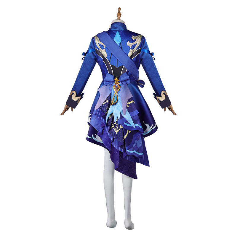 Genshin Impact Game Furina de Fontaine Women Blue Outfit Party Carnival Halloween Cosplay Costume