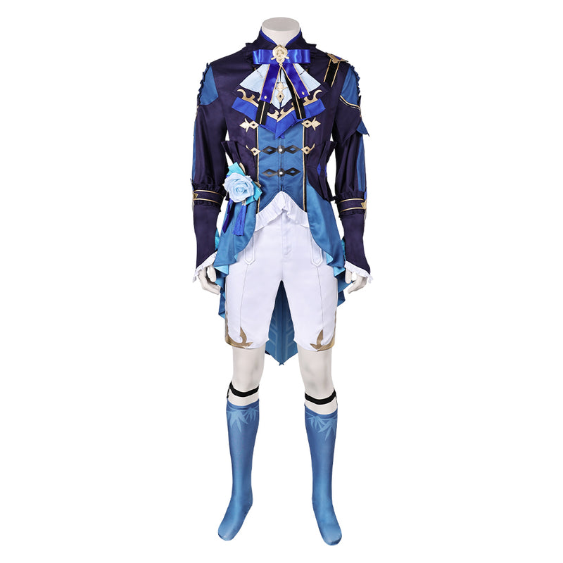 Genshin Impact Game Lantern Rite Xingqiu Blue Outfit Party Carnival Halloween Cosplay Costume