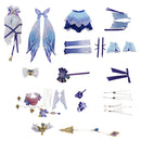 Genshin Impact Game Nilou Women Blue Dress Party Carnival Halloween Cosplay Costume
