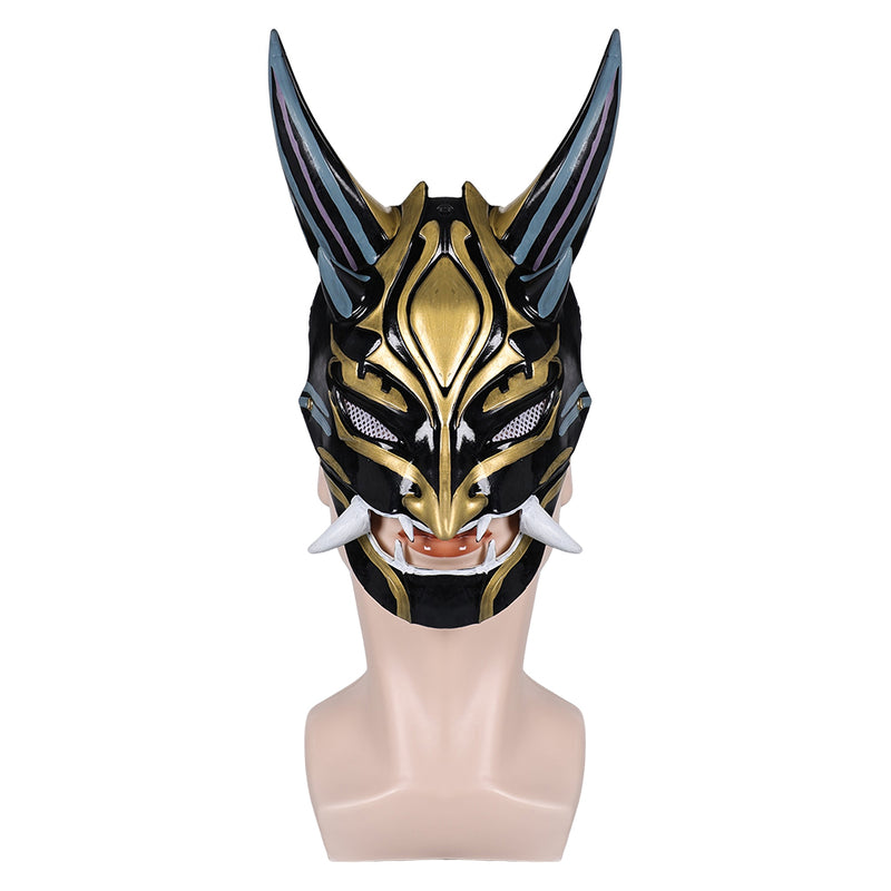 Genshin Impact Game Xiao Cosplay Latex Masks Halloween Party Costume Props