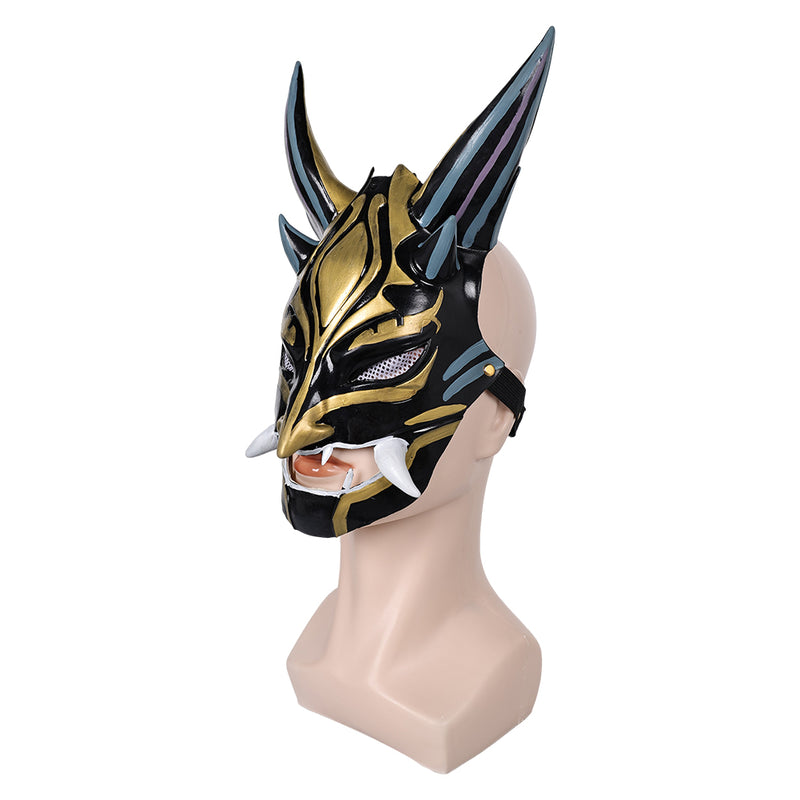 Genshin Impact Game Xiao Cosplay Latex Masks Halloween Party Costume Props