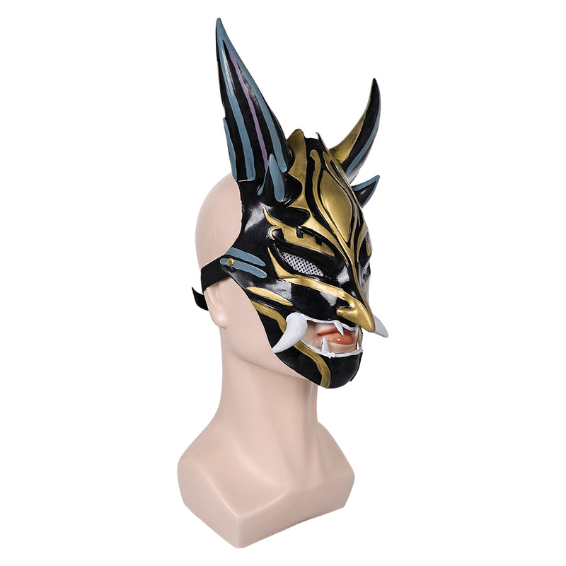 Genshin Impact Game Xiao Cosplay Latex Masks Halloween Party Costume Props