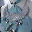 Genshin Impact Lan Yan Women Blue Outfit Carnival Halloween Cosplay Costume