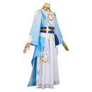 Genshin Impact Lumine Women Blue Dress Outfit Carnival Halloween Cosplay Costume