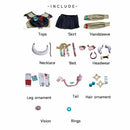 Genshin Impact Varesa Women Yellow Outfit Carnival Halloween Cosplay Costume