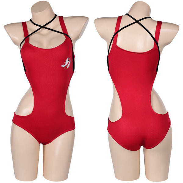 Ghostbusters 2024 Movie Grooberson Women Red One-piece Swimsuit Cosplay Costume Original Design