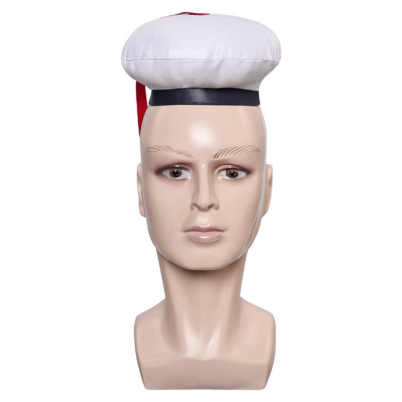 Ghostbusters 2024 Movie Stay Puft Marshmallow Man White Cosplay Hat Cap Halloween Carnival Costume Accessories