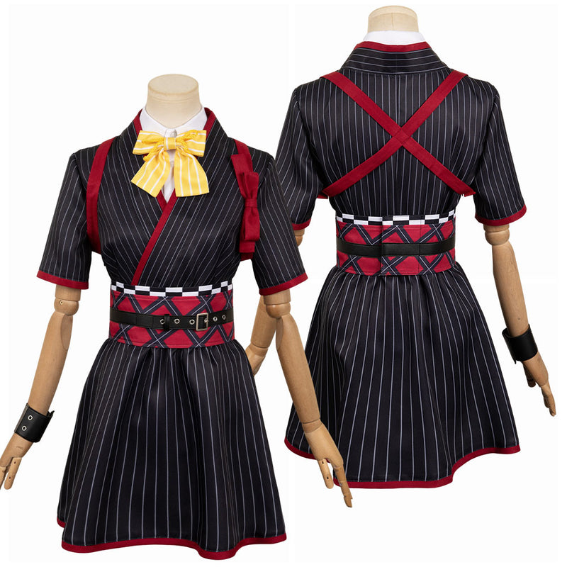 Girls Band Cry 2024 Anime Subaru Awa Women Black Dress Party Carnival Halloween Cosplay Costume