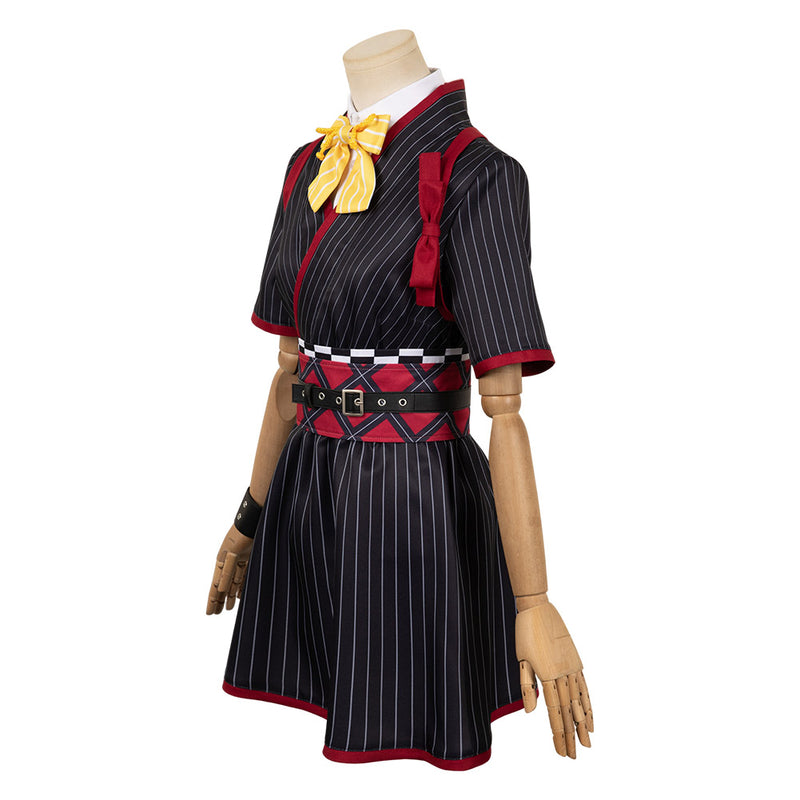 Girls Band Cry 2024 Anime Subaru Awa Women Black Dress Party Carnival Halloween Cosplay Costume