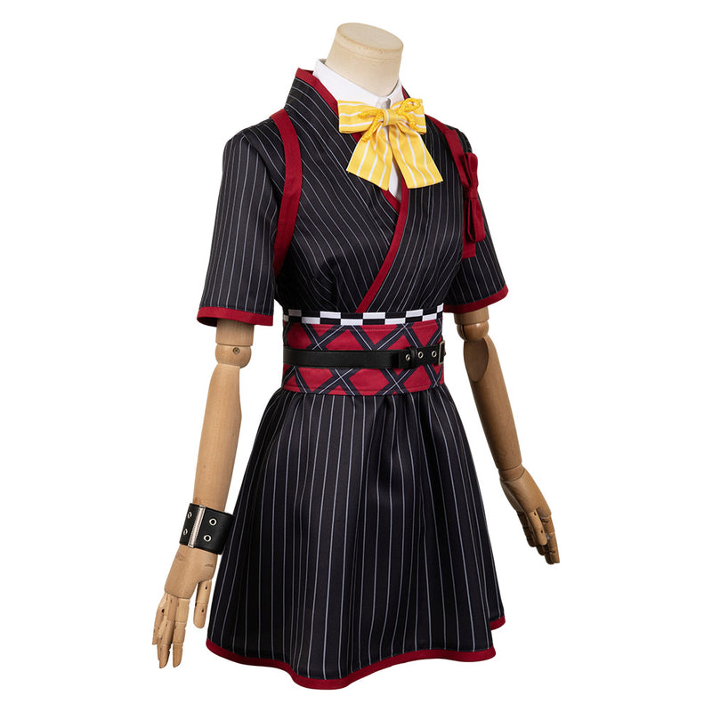 Girls Band Cry 2024 Anime Subaru Awa Women Black Dress Party Carnival Halloween Cosplay Costume