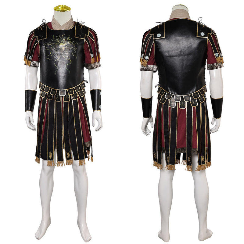 Gladiator 2024 Marcus Acacius Black Outfit Party Carnival Halloween Cosplay Costume