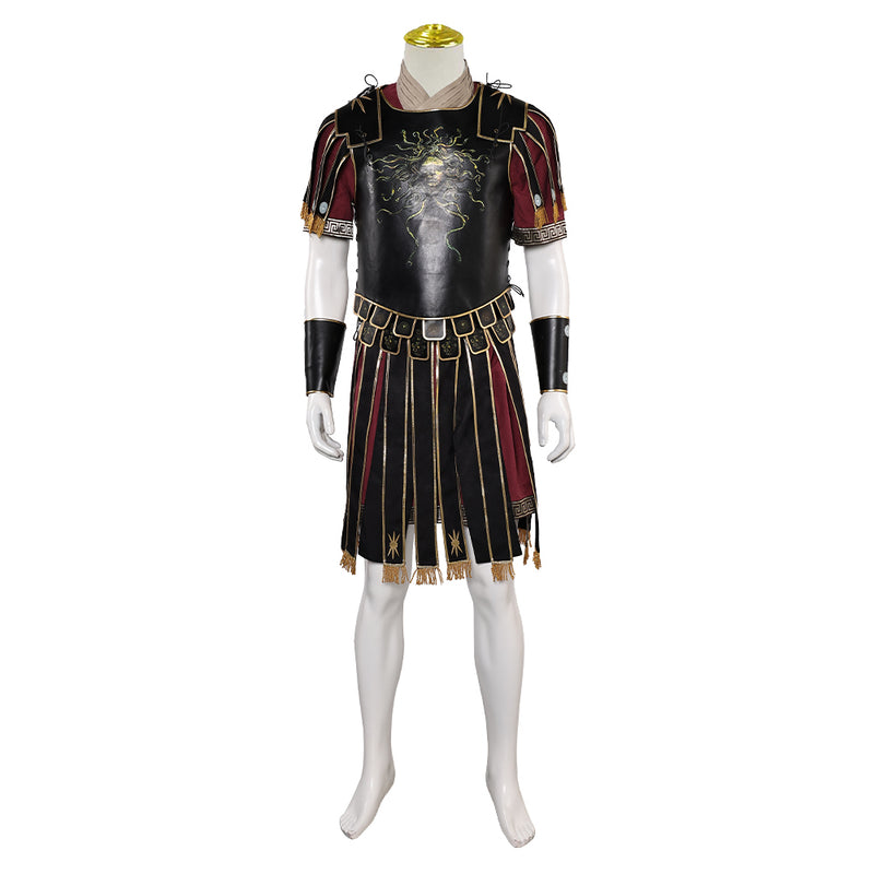 Gladiator 2024 Marcus Acacius Black Outfit Party Carnival Halloween Cosplay Costume