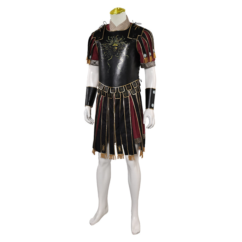 Gladiator 2024 Marcus Acacius Black Outfit Party Carnival Halloween Cosplay Costume