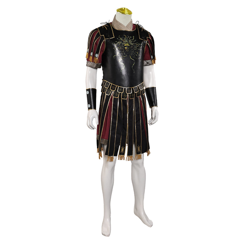 Gladiator 2024 Marcus Acacius Black Outfit Party Carnival Halloween Cosplay Costume