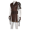 Gladiator Movie Commodus Brown Leather Outfit Party Carnival Halloween Cosplay Costume