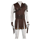 Gladiator Movie Commodus Brown Leather Outfit Party Carnival Halloween Cosplay Costume