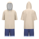 GOAT 2026 Will White Hoodie Shirt Shorts Set Outfits Men Halloween Carnival Party Cosplay Costume