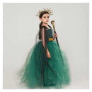 Goddess Medusa Mesh Dress Renaissance Fair Kids Children Halloween Carnival Party Outfit   
