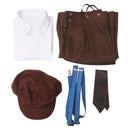 Fate/Grand Order Game Charlemagne Brown Suit Party Carnival Halloween Cosplay Costume