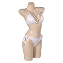 Grand Theft Auto VI Game Lucia Women White Sexy Bikini Set Swimsuit Original Design Cosplay Costume