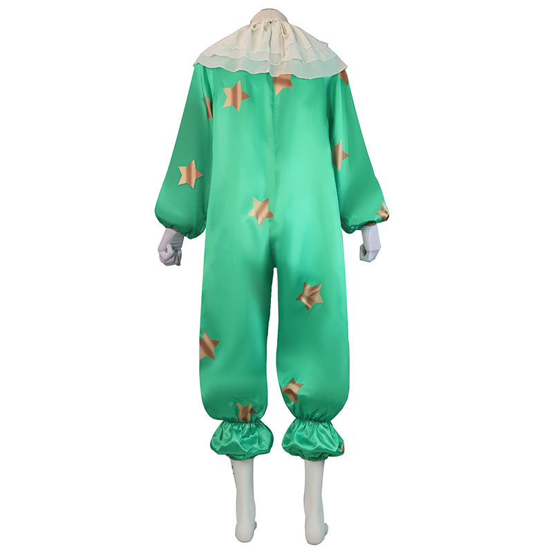 Killer Klowns From Outer Space Spikey Green Outfit Party Carnival Halloween Cosplay Costume