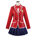 Guilty Crown Anime Yuzuriha Inori Women Red Dress Party Carnival Halloween Cosplay Costume