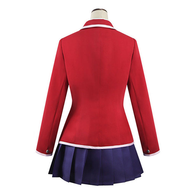 Guilty Crown Anime Yuzuriha Inori Women Red Dress Party Carnival Halloween Cosplay Costume