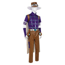 Gyro Zeppeli Purple Outfit Hat Comic Version Outfit Men Halloween Carnival Party Cosplay Costume