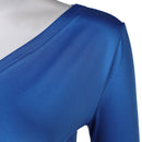 Harley Quinn Season 5 Harley Quinn Women Blue Outfit Carnival Halloween Cosplay Costume