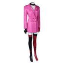 Harley Quinn Season 5 Harley Quinn Women Pink Outfit Carnival Halloween Cosplay Costume