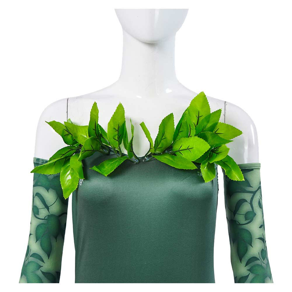 Harley Quinn Season 5 Poison Ivy Women Green Jumpsuit Carnival Halloween Cosplay Costume