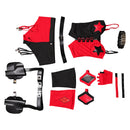 Harley Quinn Women Black And Red Outfit Carnival Halloween Cosplay Costume