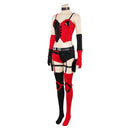 Harley Quinn Women Black And Red Outfit Carnival Halloween Cosplay Costume