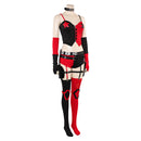 Harley Quinn Women Black And Red Outfit Carnival Halloween Cosplay Costume