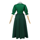 Haunted Mansion The Maiden Green Strip Maiden Dress Outfits Women Halloween Carnival Party Cosplay Costume