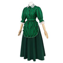 Haunted Mansion The Maiden Green Strip Maiden Dress Outfits Women Halloween Carnival Party Cosplay Costume