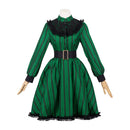 Haunted Mansion The Maiden Green Strip Maiden Dress Outfits Women Halloween Carnival Party Cosplay Costume