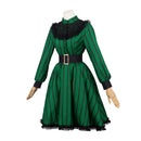 Haunted Mansion The Maiden Green Strip Maiden Dress Outfits Women Halloween Carnival Party Cosplay Costume