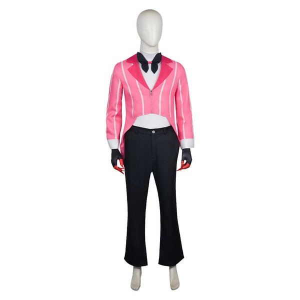 Hazbin Hotel 2025 Season 2 Alastor Pink Outfit Carnival Halloween Cosplay Costume