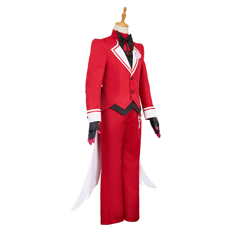 Hazbin Hotel 2025 Season 2 Alastor Red Outfit Carnival Halloween Cosplay Costume
