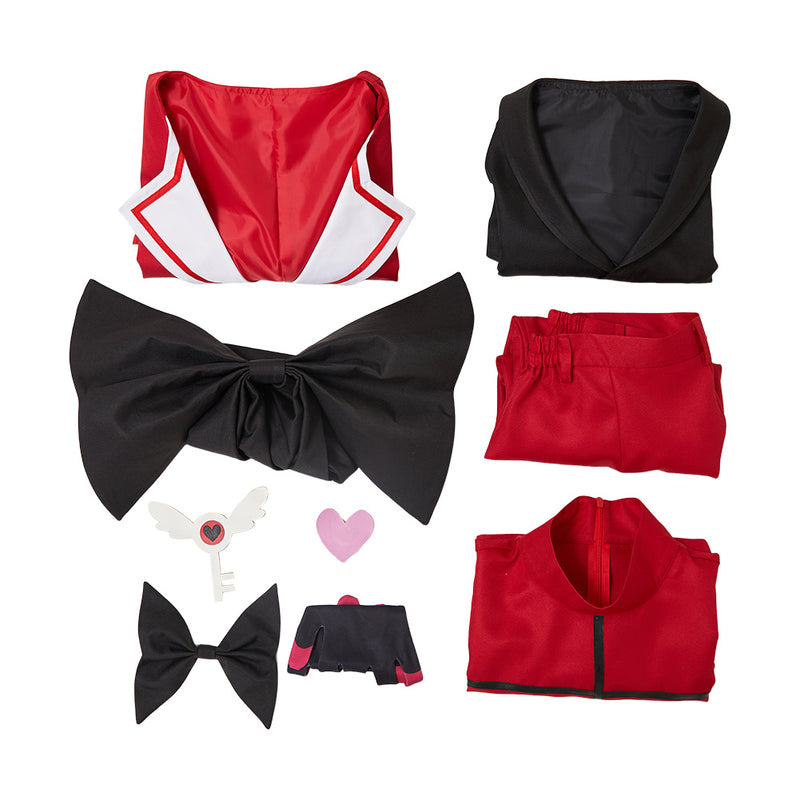 Hazbin Hotel 2025 Season 2 Alastor Red Outfit Carnival Halloween Cosplay Costume