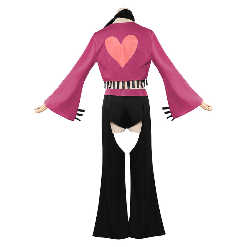 Hazbin Hotel 2025 Season 2 Angel Dust Pink Outfit Women Carnival Halloween Cosplay Costume