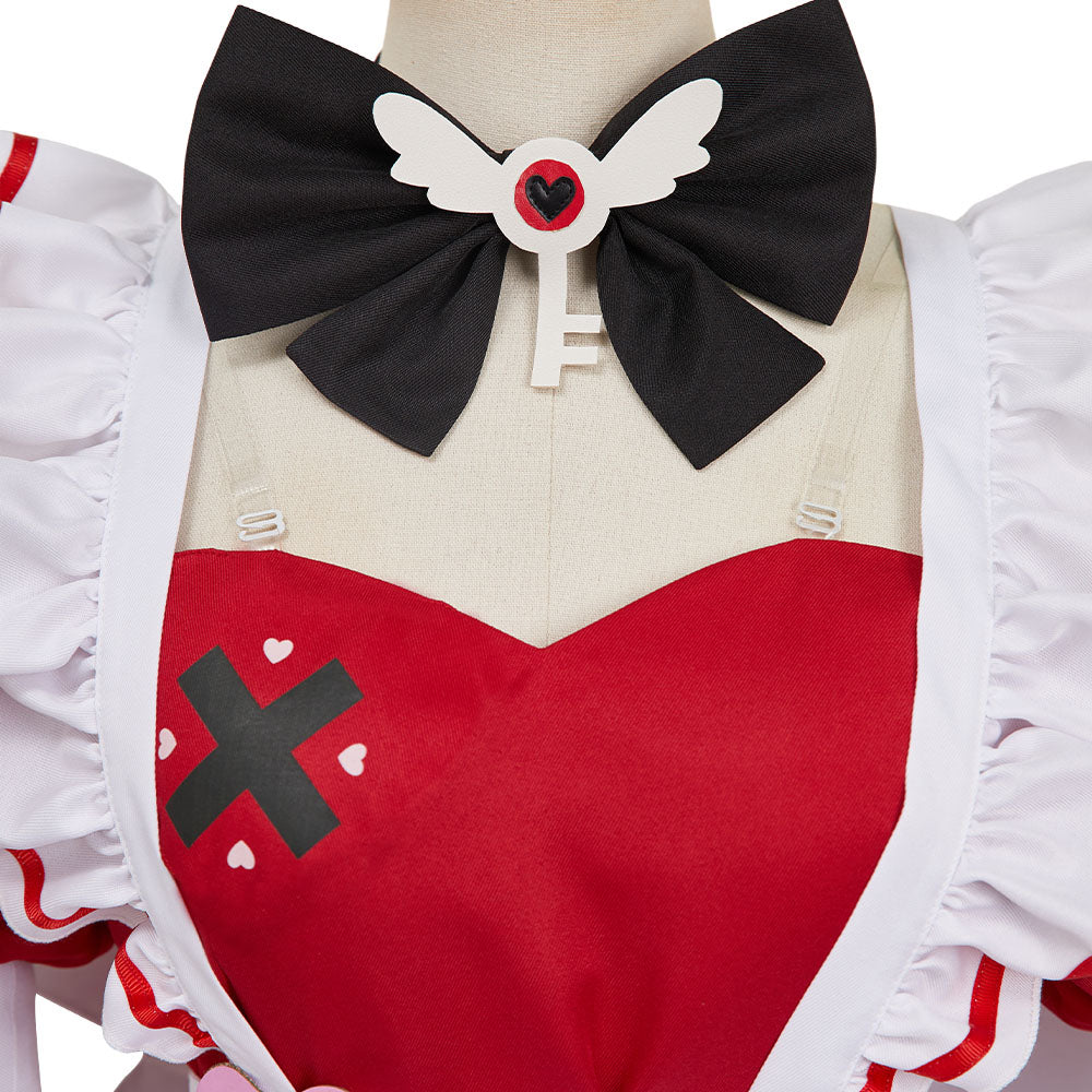 シャオたん♡レイたん♡応援グッズ☆いつも一緒♡さくらんぼ変身コスチューム Hazbin Hotel Season 2 Cafe Lounge Cherri Bomb Red Maiden Dress