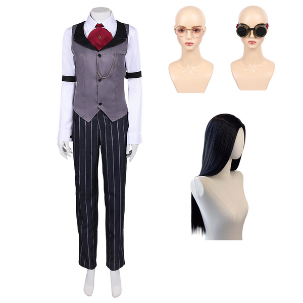 Hazbin Hotel 2025 Season 2 Sir Pentious Pendleton Human Grey Outfit Carnival Halloween Cosplay Costume