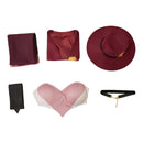 Hazbin Hotel Angel Dust Women Sheriff Hat Outfits Set Halloween Carnival Party Cosplay Costume