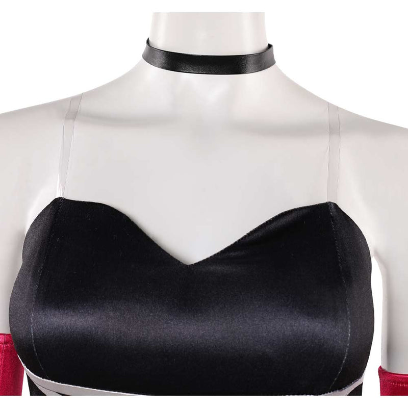 Hazbin Hotel Season 2 Angel Dust Addict Women Black Slim Dress Halloween Carnival Party Cosplay Costume