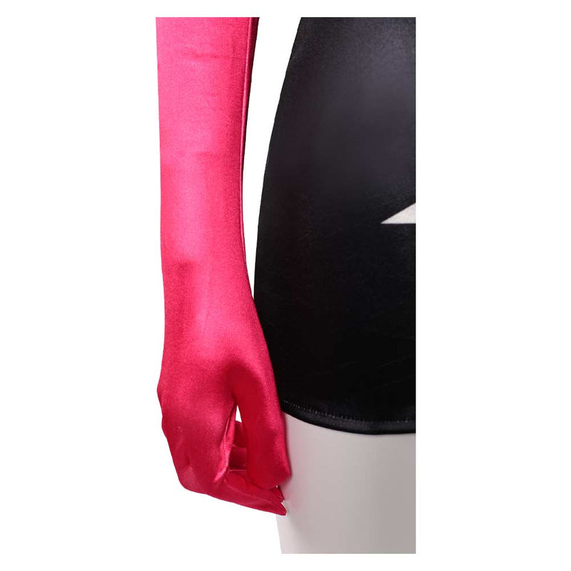 Hazbin Hotel Season 2 Angel Dust Addict Women Black Slim Dress Halloween Carnival Party Cosplay Costume